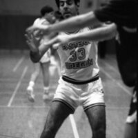 1991 Men's Basketball Action, Willamette University at EOSC 09