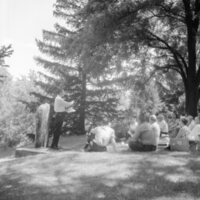 1968 Unidentified Guest Speaker, Outdoors 08