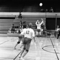 1983 Volleyball, EOSC vs. Lewis &amp; Clark, Action 08