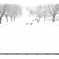 1988 Campus in Winter, Sledding 04