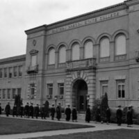 1977 Graduation, Faculty Walk 02