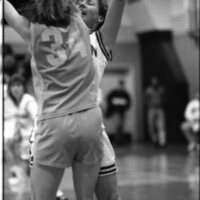 1991 Women's Basketball Action, Western Baptist at EOSC 07
