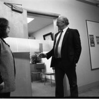 1991 Computer Center Open House, Ribbon Cutting 02