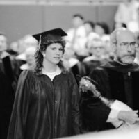 1986 Graduation, Faculty Walk 04
