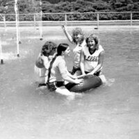 1981 Students, Fountain Swim 02