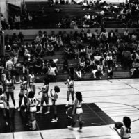 1982 High school Wapiti League Girl's Basketball Tournament, Warm-up 01