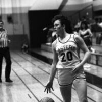 1987 Women's Basketball Action, George Fox at EOSC 32