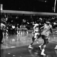 1991 Women's Basketball Action, Lewis &amp; Clark at EOSC 12