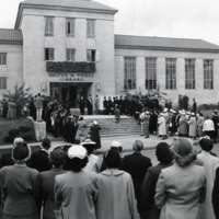 1954 Pierce Library Commencement 1