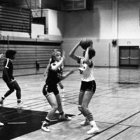 1982 Women's Basketball, EOSC vs. Judson Baptist College, Action 01