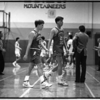 1991 Men's Basketball Action, Southern Oregon at EOSC 17