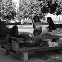 1984 Students, Outdoors, Campus Shots 03