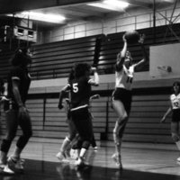 1981 Women's Basketball Action, January Home Game 03