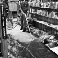 1978 Hoke Hall, Flood Bookstore Cleanup 03