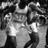 1991 Men's Basketball Action, Southern Oregon at EOSC 26