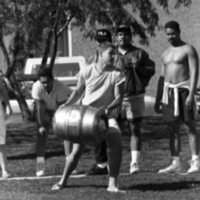 1987 Homecoming, Keg Toss 01