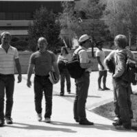 1985 Students, April Outdoor Candid Shots 18