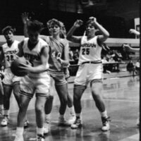 1991 Women's Basketball Action, Lewis &amp; Clark at EOSC 08