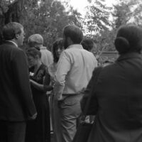 1984 School Begins, Faculty &amp; Staff Reception at President Gilbert's House 04