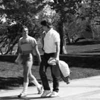 1985 Students, May Outdoor Candid Shots 21