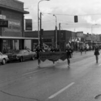 1985 Octoberfest Parade, McLoughlin Union High School Marching Band 04