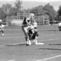 1991 Football, Alumni Game Action 03