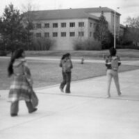 1983 Students, Walking on Campus 05