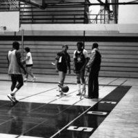 1981 Men's Basketball Practice 03