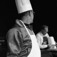 1985 German Students Orientation, Cooking 05