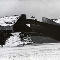 70's Hoke Hall in Winter