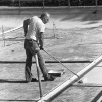 1987 Badgley Hall Fountain Painting 04