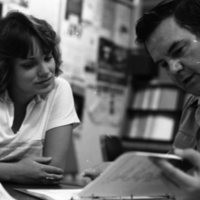 1980 Student, Consults Professor 02