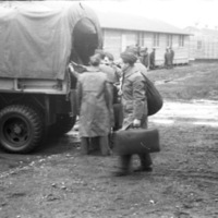 Ft. Lewis, Draftees Arrive 1