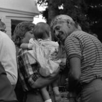 1984 School Begins, Faculty &amp; Staff Reception at President Gilbert's House 13
