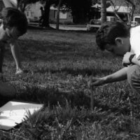 1987 Science, Biology Students in April 13