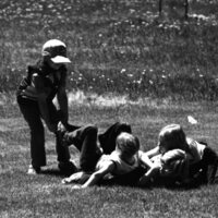 1979 Keating School, Children Playing Outdoors 08