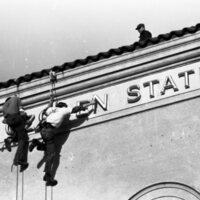 1976 Outdoor Program Rappelling, Changing Signs 12