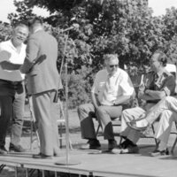 1988 Loso Hall, Groundbreaking Ceremony, Set-up 03