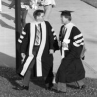 1987 Graduation, Faculty Outdoors 03
