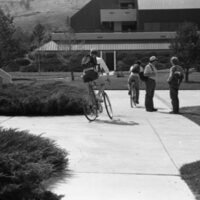 1985 Students, April Outdoor Candid Shots 22