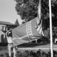 1979 Flags Being Hung 3