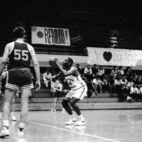 1988 Basketball Action, Whitman College at EOSC 03