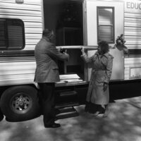 1991 Mobile Laboratory, Ribbon Cutting 18
