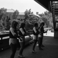 1981 Cheerleaders Practice 01