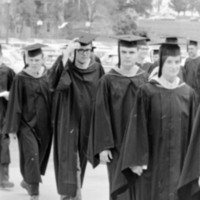 1968 Graduation, Graduates Walk 03
