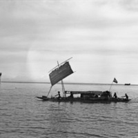 Biak Natives, Long Canoe