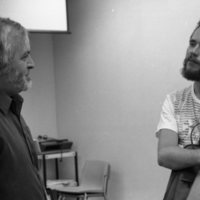 1985 August, Student Consults Professor 01