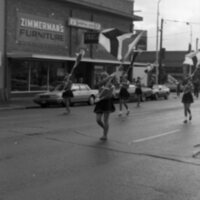 1985 Octoberfest Parade, McLoughlin Union High School Marching Band 05