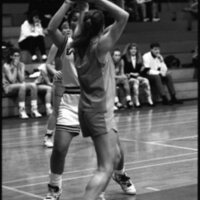 1991 Women's Basketball Action, Western Baptist at EOSC 11