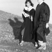 1987 Graduation, Faculty Outdoors 04